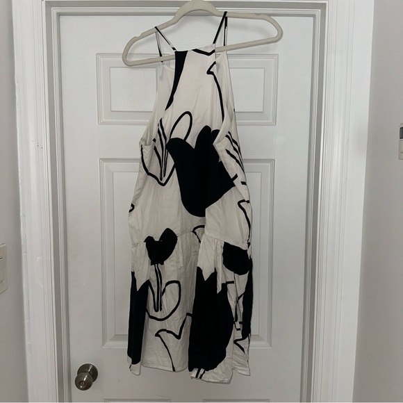 Anthropologie Corey Lynn Calter Drop Waist Black and White Dress - Picture 5 of 6